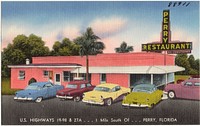             Perry Restaurant, U.S. Highways 19-98 & 27A, 1 mile south of Perry, Florida          