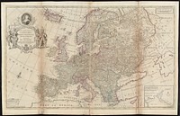             To Her most Sacred Majesty Carolina Queen of Great Britain, France & Ireland, this map of Europe, according to the newest and most exact observations, is most humbly dedicated          
