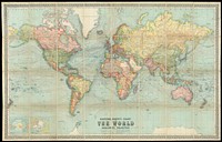             Bartholomew's chart of the world on Mercator's projection          