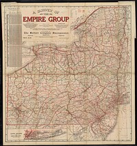             A survey of the empire group : with a complete distance table, a compendious index of cities and post offices, with populations and much statistical data          