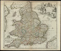             The natural shape of England with the names of rivers, seaports, sands, hills, moors, forrests, and many other remarks which the Curious will observe          