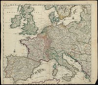             A map of the principall part of Europe          