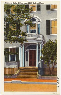             Andrews-Safford doorway, 1818, Salem, Mass.          