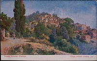             Χωρίον Πέλεκας - Κέρκυρα = Village Péléka - Corfou          