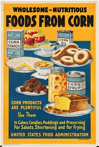             Wholesome -- nutritious. Foods from corn          