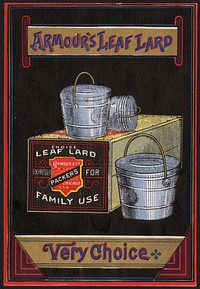             Armour's Leaf Lard, very choice          