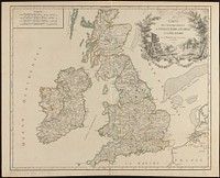             Carte des grandes routes d'Angleterre, d'Ecosse, et d'Irlande          