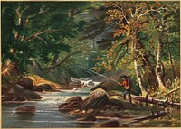             Vermont scenery, the trout stream, Vermont           by Robert D. Wilkie