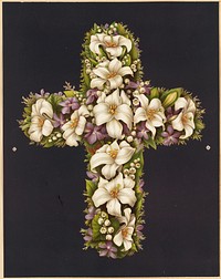             Easter lily cross           by Olive E. Whitney