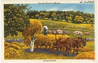             On the farm in Maine, Vacationland          