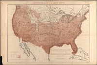             Temperature chart of the United States : showing the distribution by isothermal curves of the mean annual temperature of the lower atmosphere          