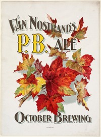             Van Nostrand's P.B. Ale : October Brewing          