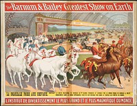             The Barnum & Bailey greatest show on earth : L'Institut de divertissement le plus grand et le plus magnifique du monde.          