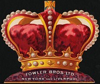             Fowler Bros. Ltd., New York and Liverpool. Anglo American Provision Co. Union Stock Yards, Chicago. Awarded Jas. Wright & Co's Crown brand, Royal Agricultural Show, Liverpool, 1892.          