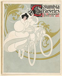             Columbia bicycles. Pope Manufacturing Co Hartford, Conn. 1895           by Will H. Bradley