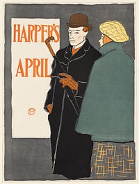             Harper's April           by Edward Penfield