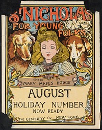             St. Nicholas for young folks, August. Holiday number now ready          