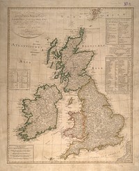             Charte der vereinigten Königreiche Grosbritanien und Ireland : nach den neuesten Berichtigungen und Astronomischen Ortsbestimmungen entworfen auf den Sternwarte Seeberg, bey Gotha          