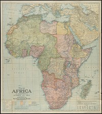             Map of Africa : and adjoining portions of Europe and Asia          