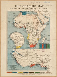             The graphic map of European possessions in Africa          