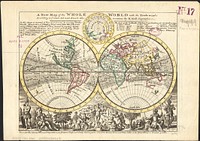             A new map of the whole world with the trade winds according to ye latest and most exact observations          