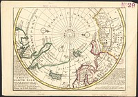             A map of the North Pole with all the territories that lye near it, known to us &c. According to the latest discoveries, and most exact observations : agreeable to modern history          