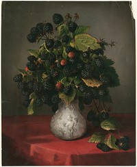             Blackberries in a vase          