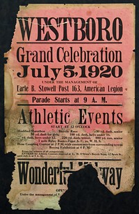             Westborough Recreation Field Day poster          