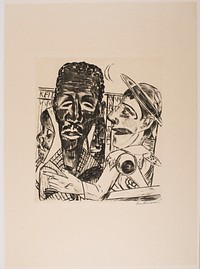 The Man, plate 6 from the portfolio “Annual Fair” by Max Beckmann