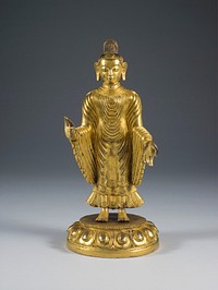 Reliquary in the Form of a Standing Buddha on a Lotus Pedestal