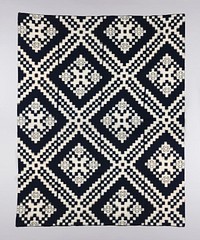 Bedding Cover (futonji) with Design of Geometric Patterns
