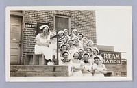 Untitled (group of women in white uniforms)