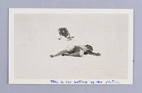 Untitled (Woman and Sled in Snow)