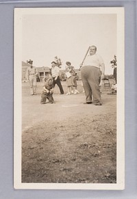 Untitled (Baseball Game at Home Plate)