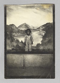 Untitled (boy and studio backdrop)