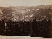 The Lyell Group from Sentinel Dome, Yosemite (B)