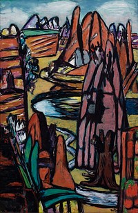 Boulder – Rocky Landscape by Max Beckmann