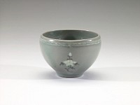 Cup with Design of Peony Sprays