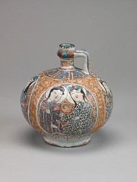 Bottle with Design of Four Groups of Paired Figures