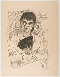 In Remembrance of Miss von Sch. by Max Beckmann