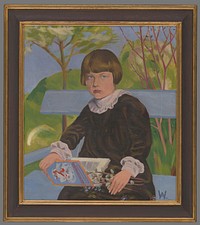 Portrait of a girl - vierka gaceková by Arnold Peter Weisz Kubínčan