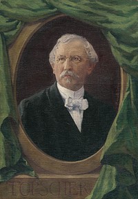 Portrait of a man by Jozef Hanula