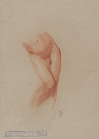 Torso of male nude by Jozef Hanula