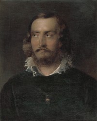 Portrait of a man with a lace collar