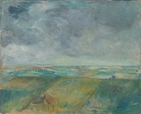 The landscape before the storm, Károly Kernstok