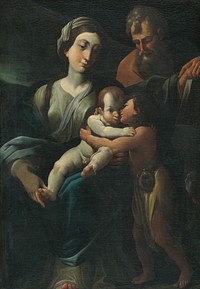 The holy family with saint john the baptist