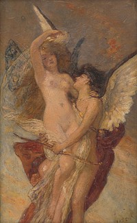 Cupid and psyche, K&aacute;roly Lotz