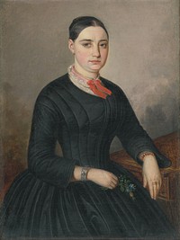 Portrait of johana tramplerová from veľká pri poprad, Peter Michal Bohuň