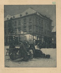 Vegetable market in brno, Emil Singer