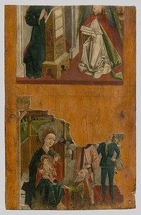 Annunciation, adoration (mother of sorrows - on the back), Spiš Painter, Spiš Painter